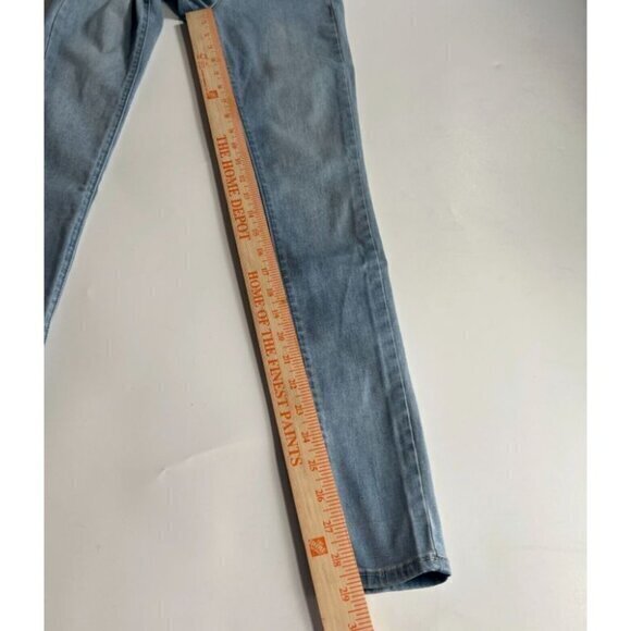 Bullhead Jeans Juniors 1 Skinniest Super High Rise Denim Light Blue Wash Stretch - Picture 4 of 12
